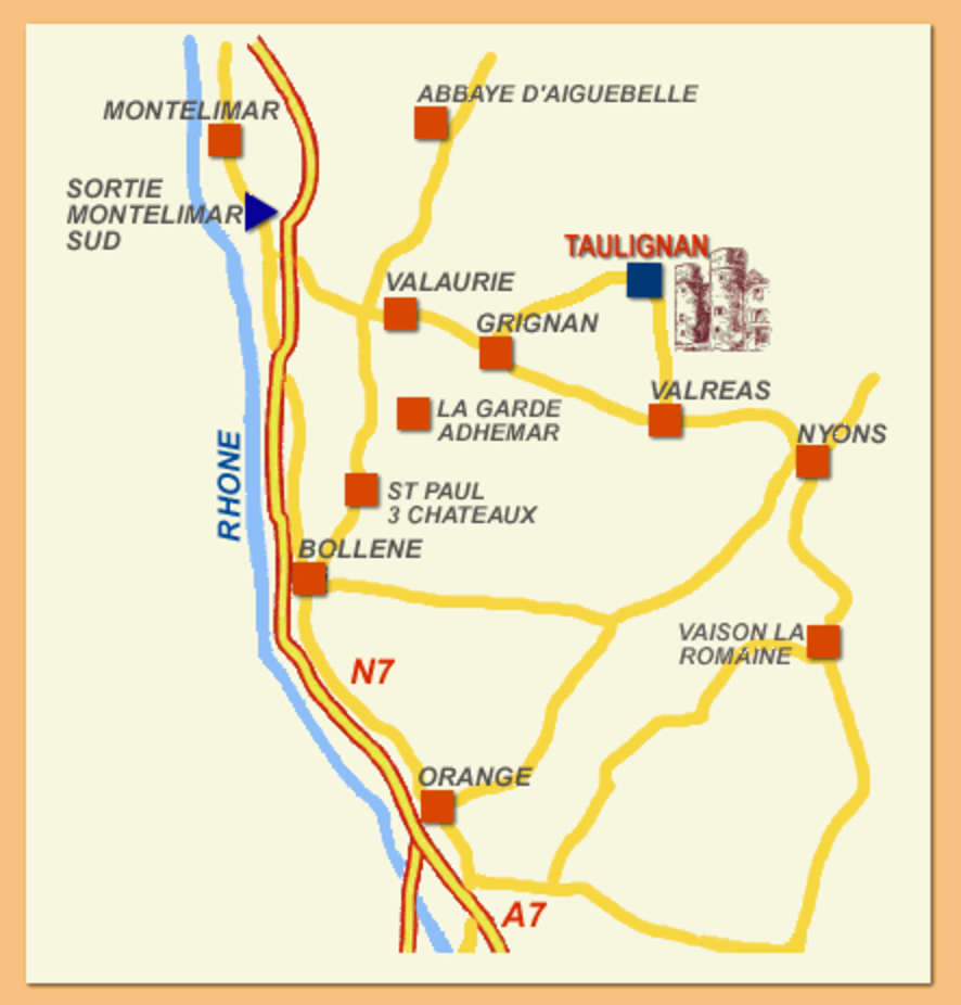 Plan d'accès Mairie Taulignan